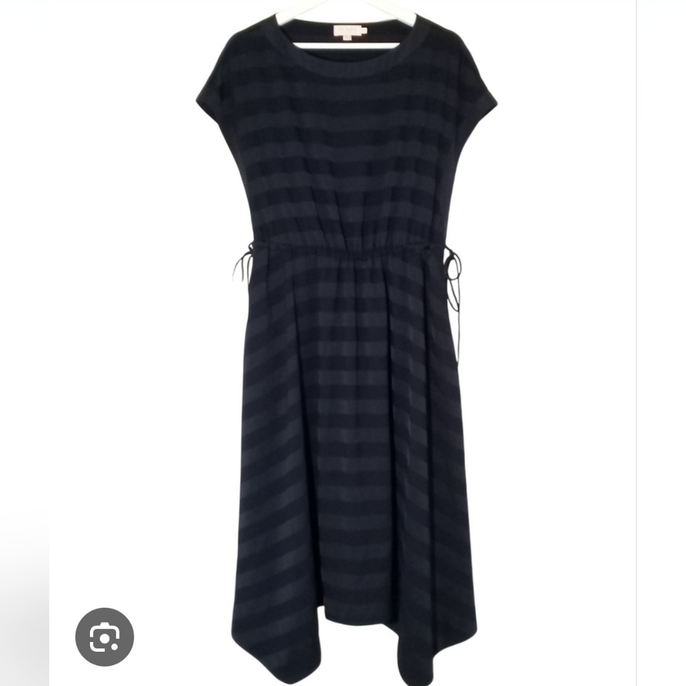 Ted Baker Blue Ribbed A-Line Dress